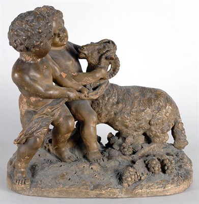 Lot 2463 - Bacchanalian Terra Cotta Figural Group After a...