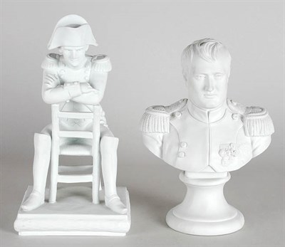 Lot 2540 - Two Continental Bisque Porcelain Figures of...