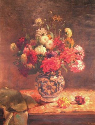 Lot 2069 - Max Rimboeck German, b.1890 FLORAL STILL LIFE...