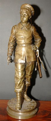 Lot 2588 - Bronze Figure of a Bugle Boy After a model by...