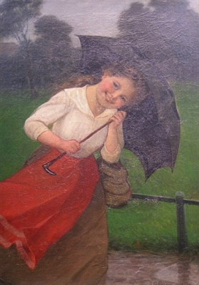 Lot 2009 - Carl Von Bergen German 1853-1933 YOUNG GIRL IN...