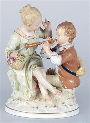 Lot 2186 - KPM Porcelain Figural Group In the form of a...