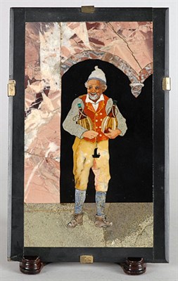 Lot 2108 - Pietra Dura Plaque Of rectangular form,...