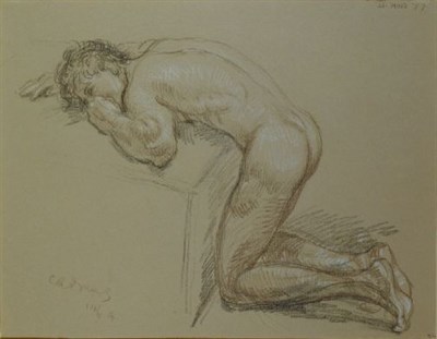 Lot 1 - Paul Cadmus American, 1904-1999 KNEELING MALE...