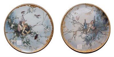 Lot 2318 - Pair of Mettlach Stoneware Gilt Decorated...
