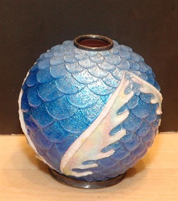 Lot 2733 - Faure Limoges Enameled Vase Of globular form,...