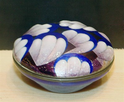 Lot 2732 - Faure Limoges Enameled Covered Box Of circular...