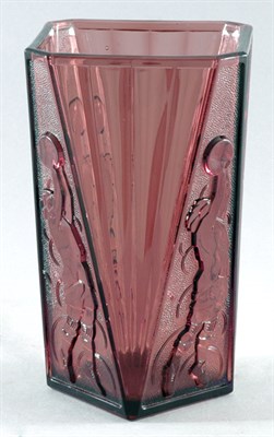 Lot 2718 - Val St. Lambert Art Deco Style Molded Glass...