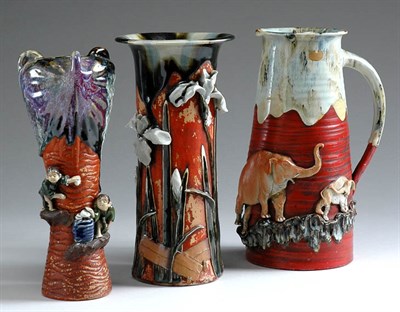 Lot 2585 - Miscellaneous Group of Five Banko Pottery...