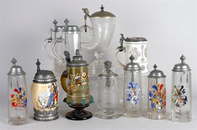 Lot 2349 - Miscellaneous Group of Ten Pewter and Metal...