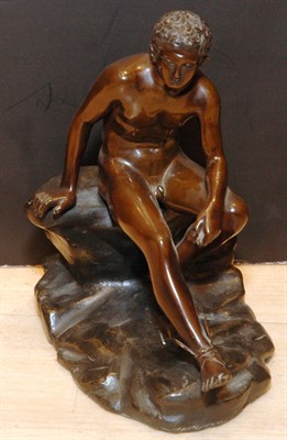 Lot 2520 - Patinated-Bronze Figure Of Mercury, as a male...