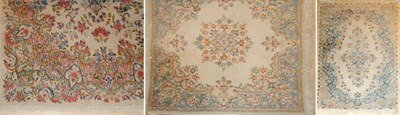 Lot 2760 - Three Kirman Rugs Southeast Persia, third...