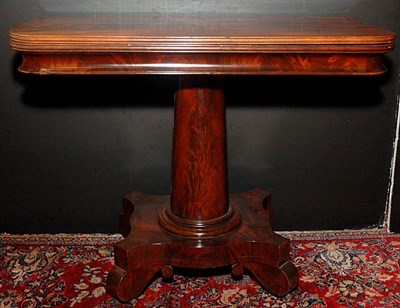Lot 2742 - Classical Mahogany Games Table The hinged fold-...