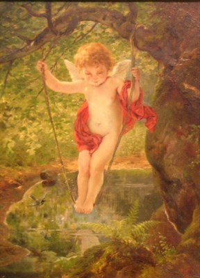 Lot 2018 - Otto Forsterling German 1843-1904 THE SWING...