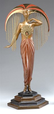 Lot 2352 - Art Deco Style Cold Painted and...