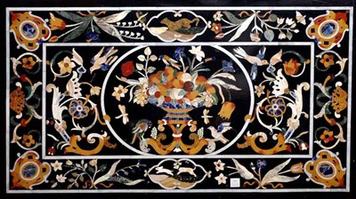 Lot 2116 - Pietra Dura Specimen Marble Top Of rectangular...