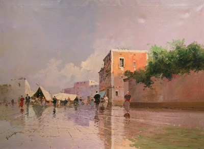 Lot 2045 - Attributed to Andre Gisson CITY MARKET IN THE...