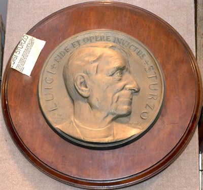 Lot 2576 - Bronze Portrait Relief Plaque After a model by...