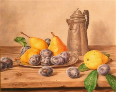 Lot 2042 - Oswald Eichinger German, b.1915 STILL LIFE...