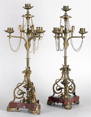 Lot 2166 - Pair of Napoleon III Style Gilt-Metal and...