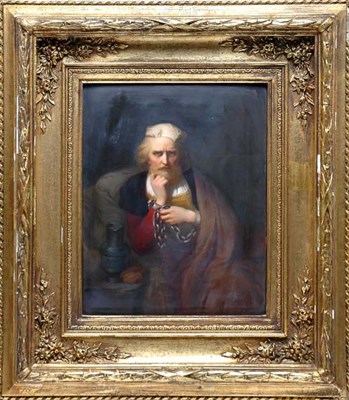 Lot 2156 - Framed KPM Porcelain Portrait Plaque After a...