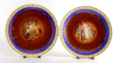 Lot 2524 - Pair of Czechoslovakian Porcelain Chargers...