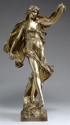 Lot 2085 - Silvered Bronze Figure After a model by...