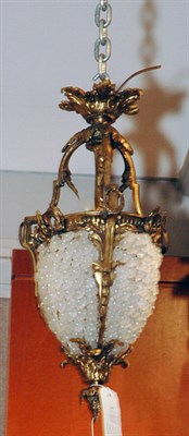 Lot 2617 - Louis XVI Style Gilt-Metal And Frosted Glass...