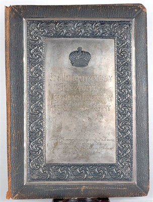 Lot 2223 - Russian Silver Mounted Presentation Folder Of...