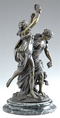 Lot 2274 - Bronze Figural Group After a model by Clodion...