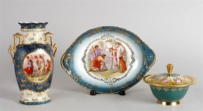Lot 2398 - Two Austrian Porcelain Articles Comprising a...