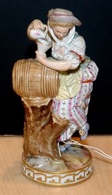 Lot 2139 - Meissen Porcelain Figural Group Of a vintner,...