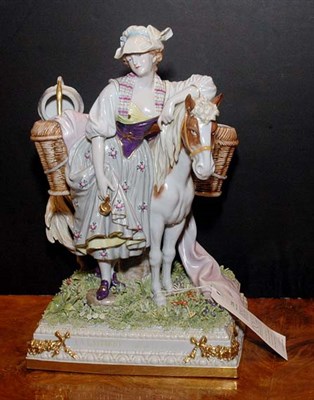 Lot 2138 - Continental Porcelain Figural Group Of La...