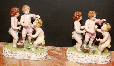 Lot 2137 - Companion Pair of Meissen Style Porcelain...