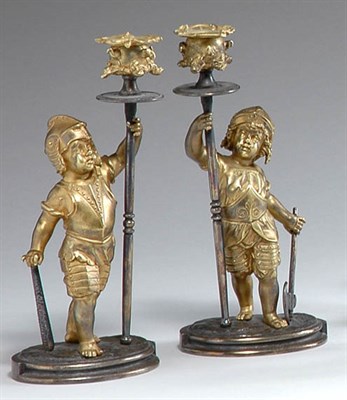 Lot 2391 - Pair of Tiffany & Co. Gilt and Silvered Bronze...