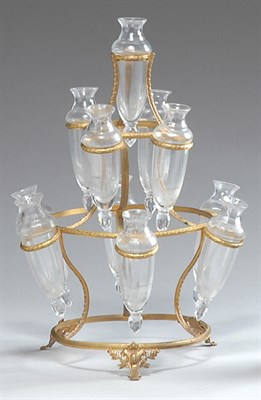 Lot 2392 - Louis XVI Style Gilt-Metal and Cut Glass...