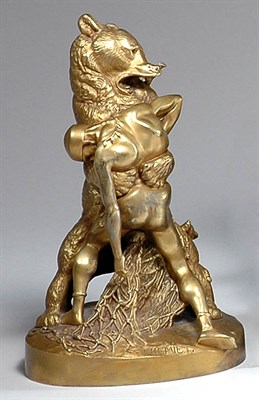 Lot 2302 - Gilt-Bronze Figural Group After a model by...