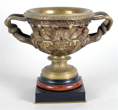 Lot 2400 - Gilt-Bronze and Marble Model of the Warwick...