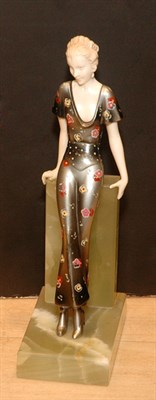 Lot 2199 - Cold Painted Bronze, Ivory and Onyx Figure...