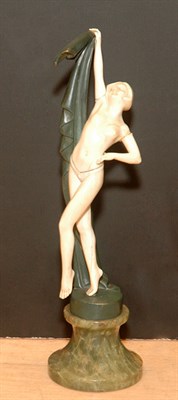 Lot 2206 - Cold Painted Bronze and Ivory Figure After a...