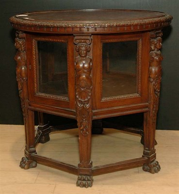 Lot 2312 - Renaissance Style Carved Mahogany Vitrine...