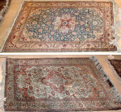 Lot 2765 - Kayseri Silk Rug Central Anatolia, mid 20th...