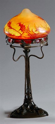 Lot 2654 - Daum Nancy Acid Etched and Enameled Cameo...