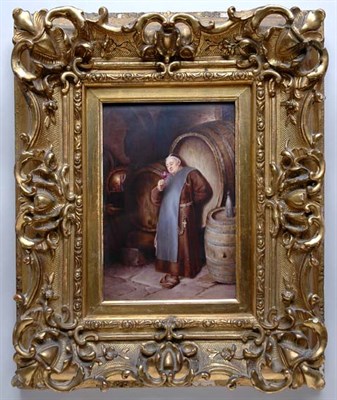 Lot 2162 - Framed KPM Porcelain Plaque Of rectangular...