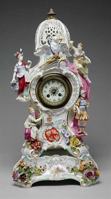 Lot 2136 - Dresden Rococo Style Figural Reticulated...