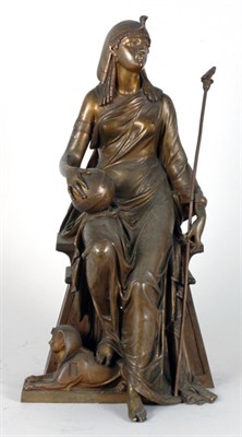 Lot 2440 - Egyptian Revival Style Bronze Figure After a...