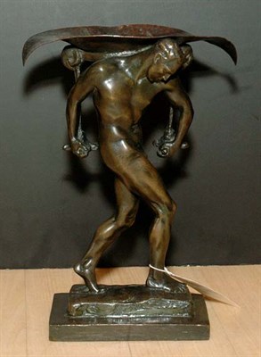 Lot 2489 - American Patinated-Bronze Figure After a model...