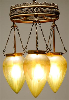 Lot 2679 - Tiffany Studios Gilt-Bronze and Favrile Glass...