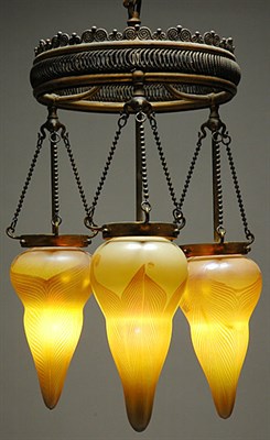 Lot 2678 - Tiffany Studios Gilt-Bronze and Favrile Glass...