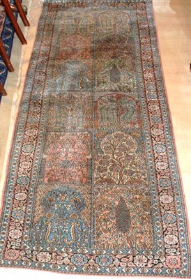 Lot 2776 - Qum Silk Runner Central Iran, contemporary The...